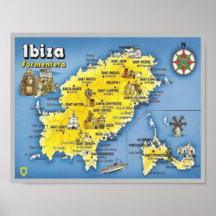 Spanien - Balearen - Ibiza - Eivissa - Poster
