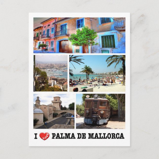 Spanien - Balearen - Mallorca - I Liebe - Postkarte (Vorderseite)