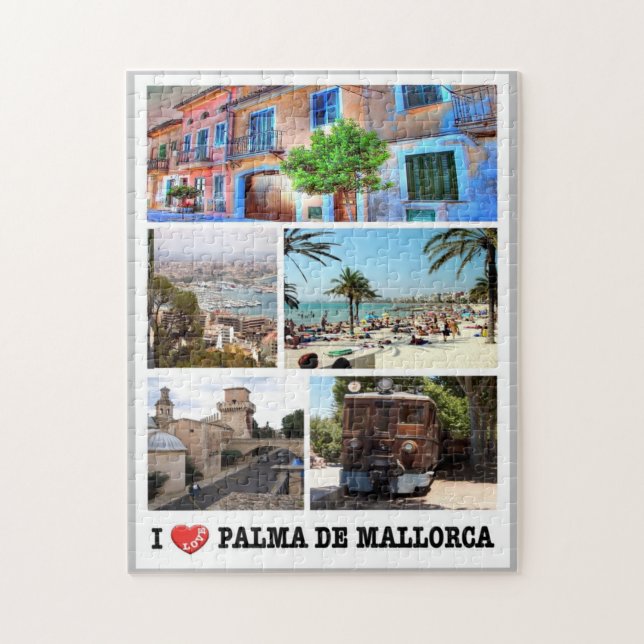 Spanien - Balearen - Mallorca - I Liebe - Puzzle (Vertikal)