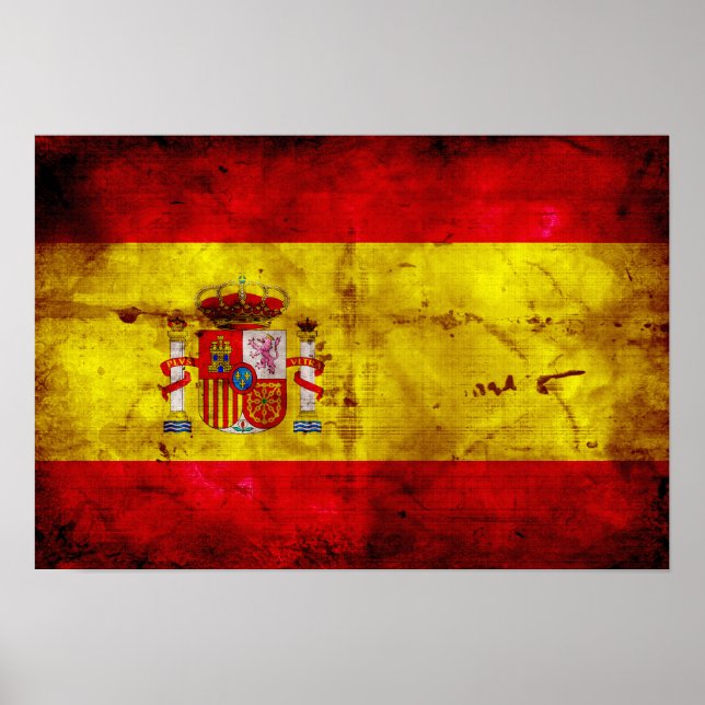 Spanien: Bandera de España Poster (Vorne)