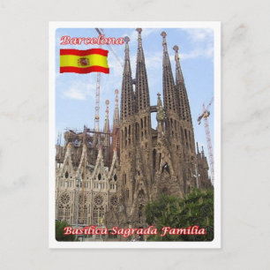 Spanien - Barcelona - Basilica Sagrada Familia - Postkarte