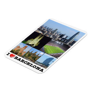 Spanien - Barcelona - I Liebe - Magnet