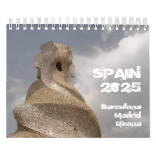 Spanien Barcelona Madrid Girona Kalender 2025