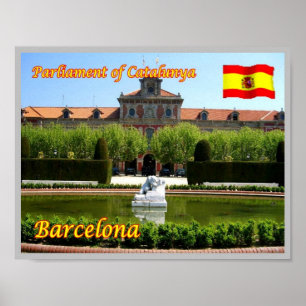 Spanien - Barcelona - Parlament Kataloniens - Poster