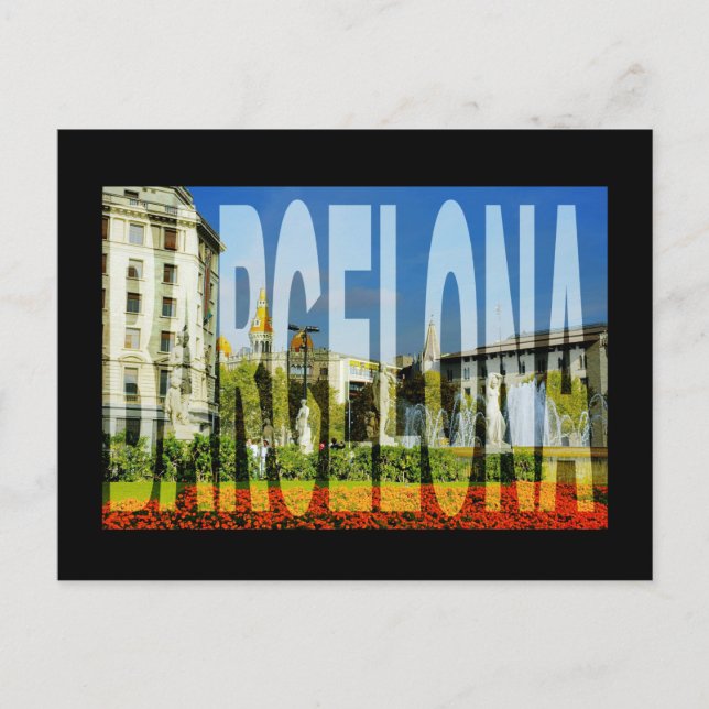 spanien BARCELONA Postkarte (Vorderseite)