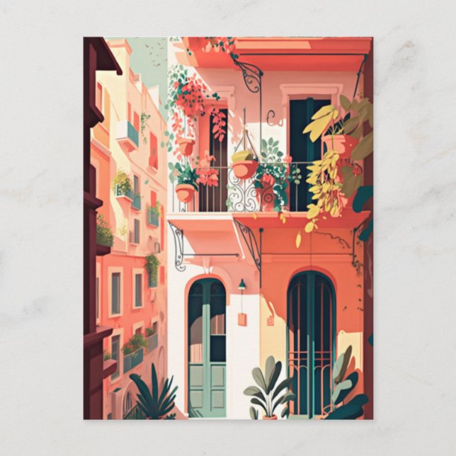 Spanien Barcelona Postkarte (Vorderseite)