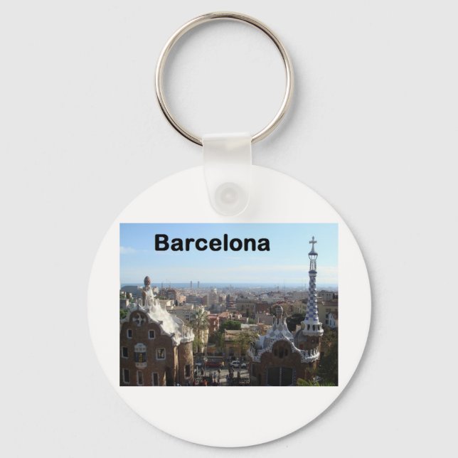 Spanien Barcelona View (St.K.) Schlüsselanhänger (Vorderseite)