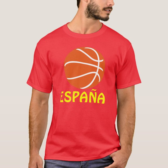Spanien-Basketball T-Shirt (Vorderseite)