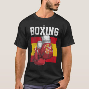 Spanien Boxhandschuhe Boxer Boxing Spanier Flagge T-Shirt