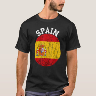 Spanien Burg Espana España Burg Spanische Flagge E T-Shirt