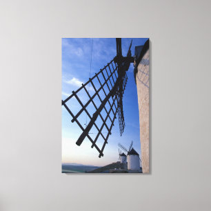 Spanien, Consuegra, Windmühlen von Kastilien-La Ma Leinwanddruck