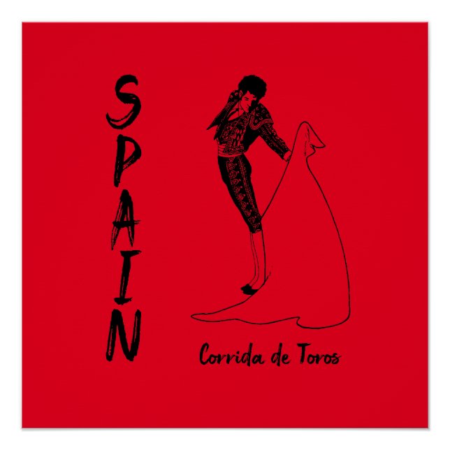 SPANIEN Corrida de Toros (Bullenkämpfe) Poster (Vorderseite)
