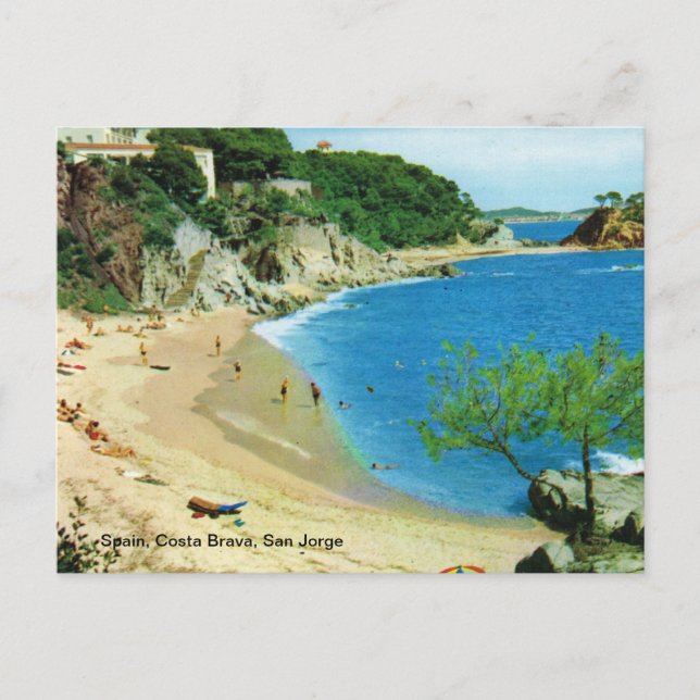 Spanien, Costa Brava, San Jorge Postkarte (Vorderseite)