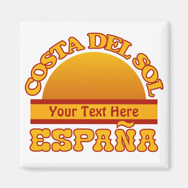 SPANIEN Costa Del Sol-Magnet Magnet (Vorne)