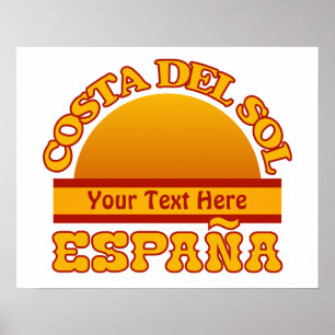 SPANIEN Costa Del Sol Zollposter Poster