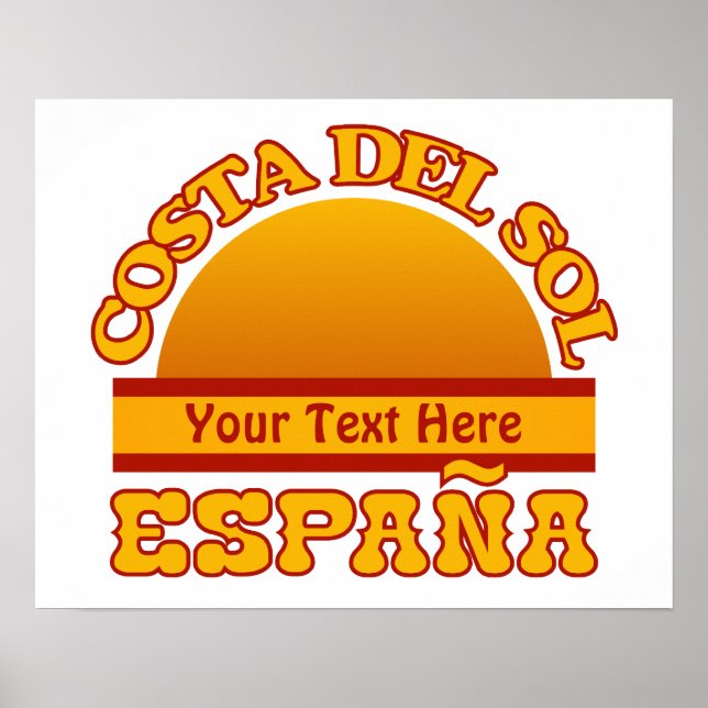 SPANIEN Costa Del Sol Zollposter Poster (Vorne)
