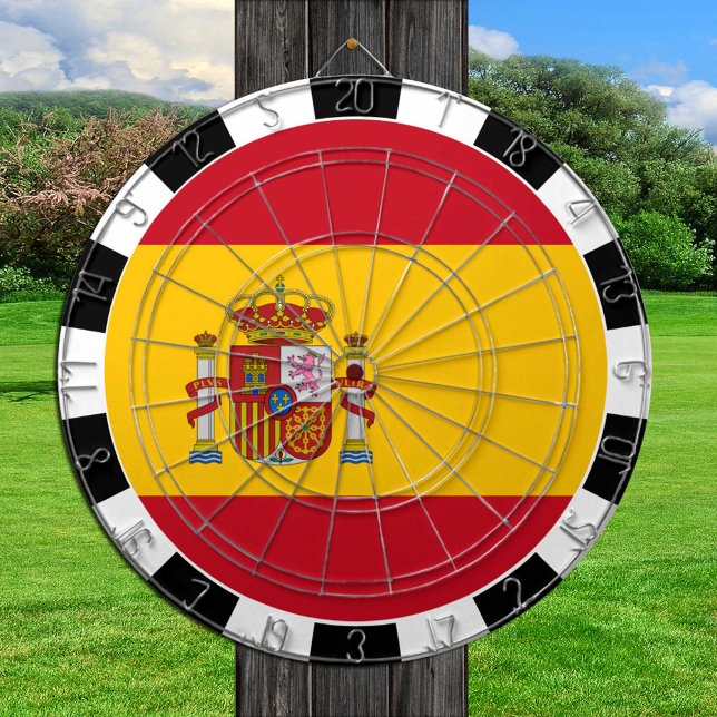 Spanien Dartboard & Spanish Flag / game board Dartscheibe (Von Creator hochgeladen)