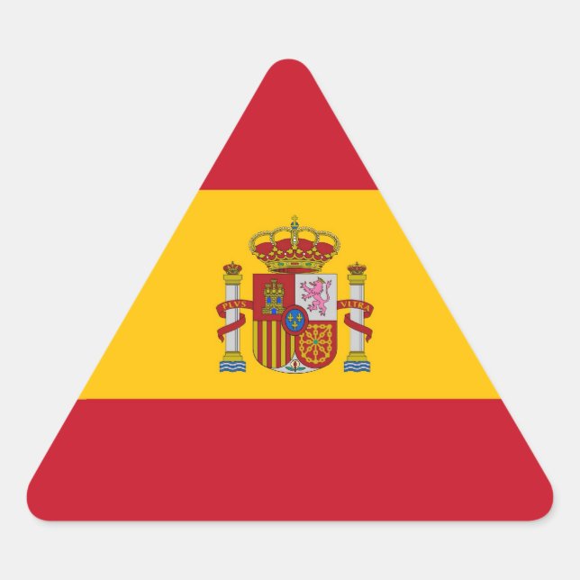 SPANIEN DREIECKIGER AUFKLEBER (Vorderseite)
