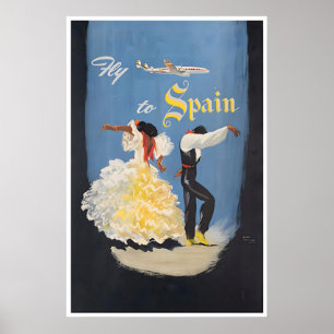 Spanien Druck Flamenco Tanz Kunst Spanisch Reisen Poster