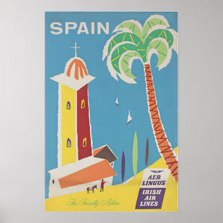 Spanien Druck Spanisch Reise Kunstplakat Poster
