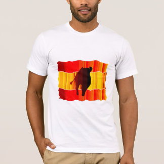 Spanien - einzigartiger T - Shirt für die Flagge u