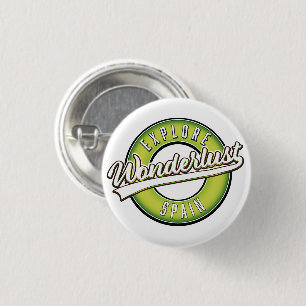 Spanien entdecken Wonderlust Button