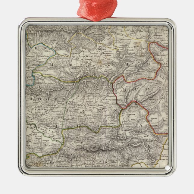 Spanien Espana III Silbernes Ornament (Vorne)