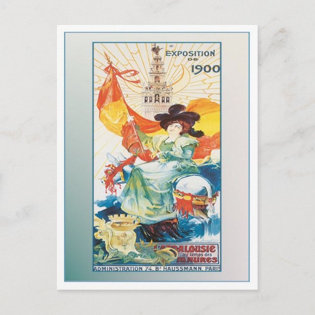 Spanien Exposition Postkarte (Vorderseite)