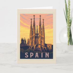 Spanien   Familia Sagrada Karte