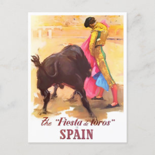 Spanien Fiesta de Toros Vintage Postkarte