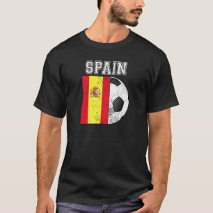 Spanien Flag Fußball Futbol Football T-Shirt
