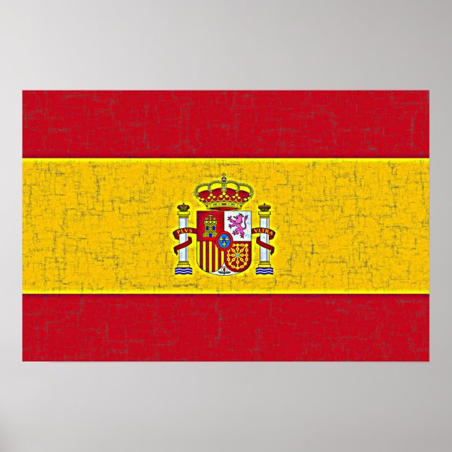 SPANIEN FLAG Poster (Vorne)