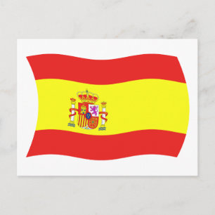 Spanien Flag Postkarte