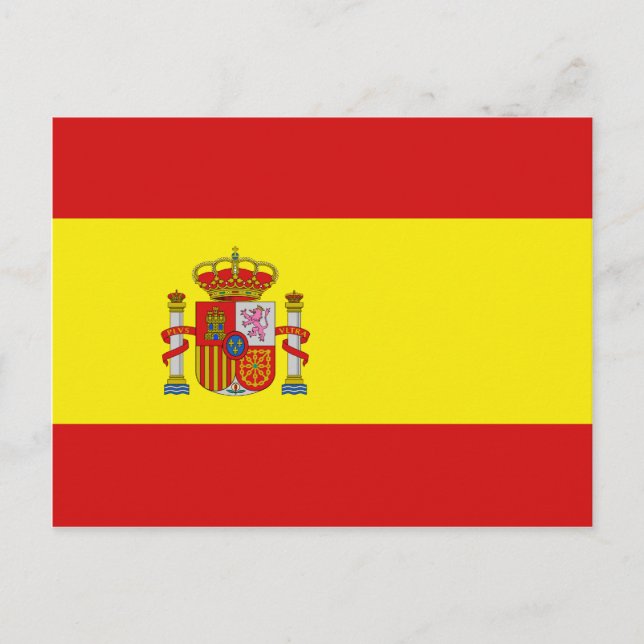 Spanien Flag Postkarte (Vorderseite)