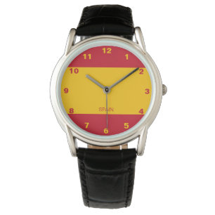 Spanien Flag Watch Armbanduhr
