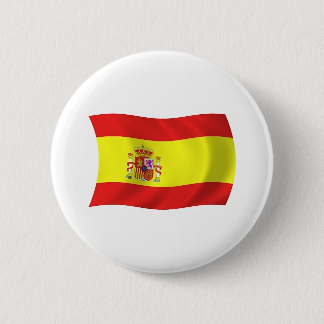 Spanien-Flagge-Button Button (Vorderseite)