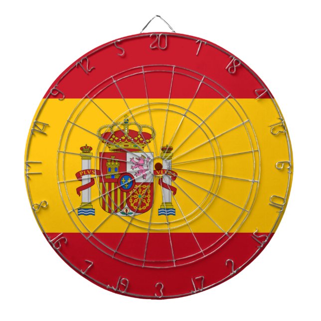 Spanien-Flagge Dartscheibe (vorne)