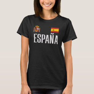 Spanien Flagge Espana Fußball Fan Männer Frauen Ki T-Shirt