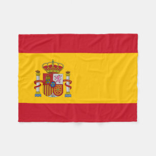 Spanien Flagge Fleecedecke