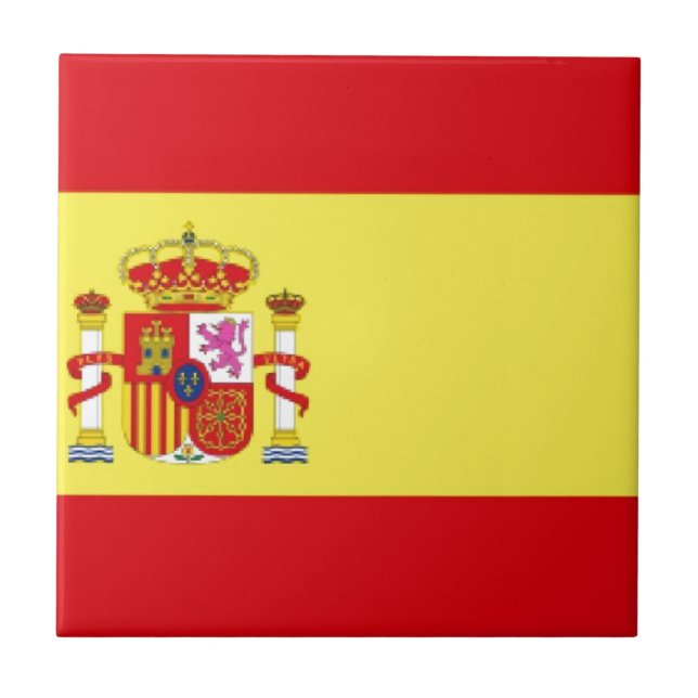 Spanien Flagge Fliese (Vorderseite)