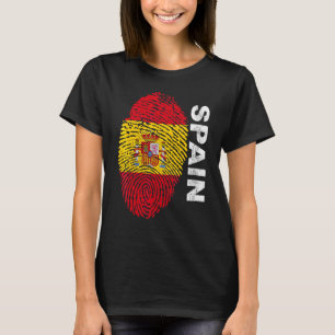 Spanien Flagge Fußball Sport Fußball Fan Anhänger T-Shirt