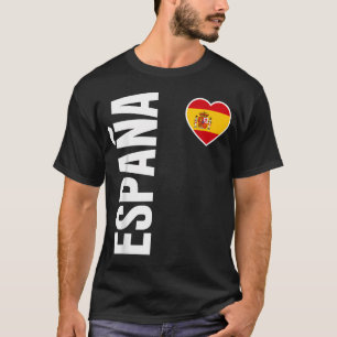 Spanien Flagge Herz Stolz España T-Shirt