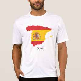 Spanien Flagge innerhalb der Karte Souvenir Design T-Shirt