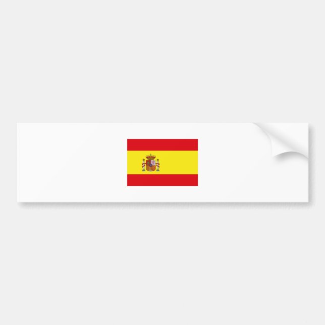 Spanien-FLAGGE International Autoaufkleber (Vorne)