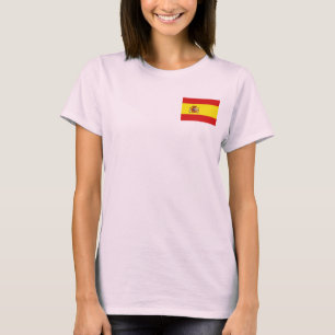 Spanien-Flagge + Karte T-Shirt