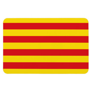 Spanien: Flagge La Senyera Katalonien Magnet