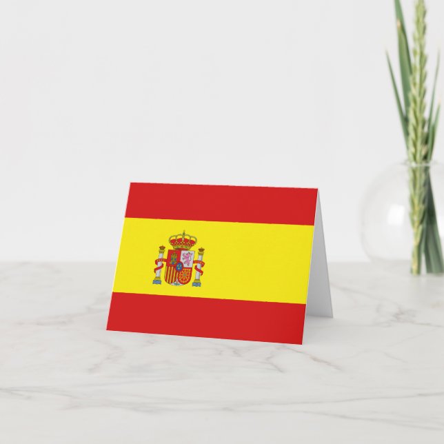 Spanien-Flagge Notecard Karte (Vorderseite)