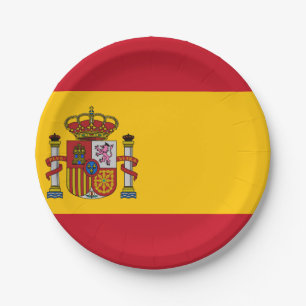 Spanien-Flagge Pappteller