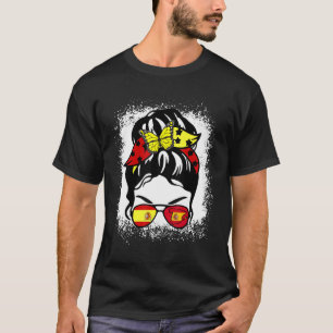 Spanien Flagge Patriotische Spanische Pride Messy T-Shirt