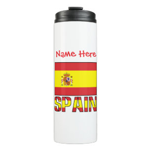 Spanien Flagge Personalisiert Thermosbecher